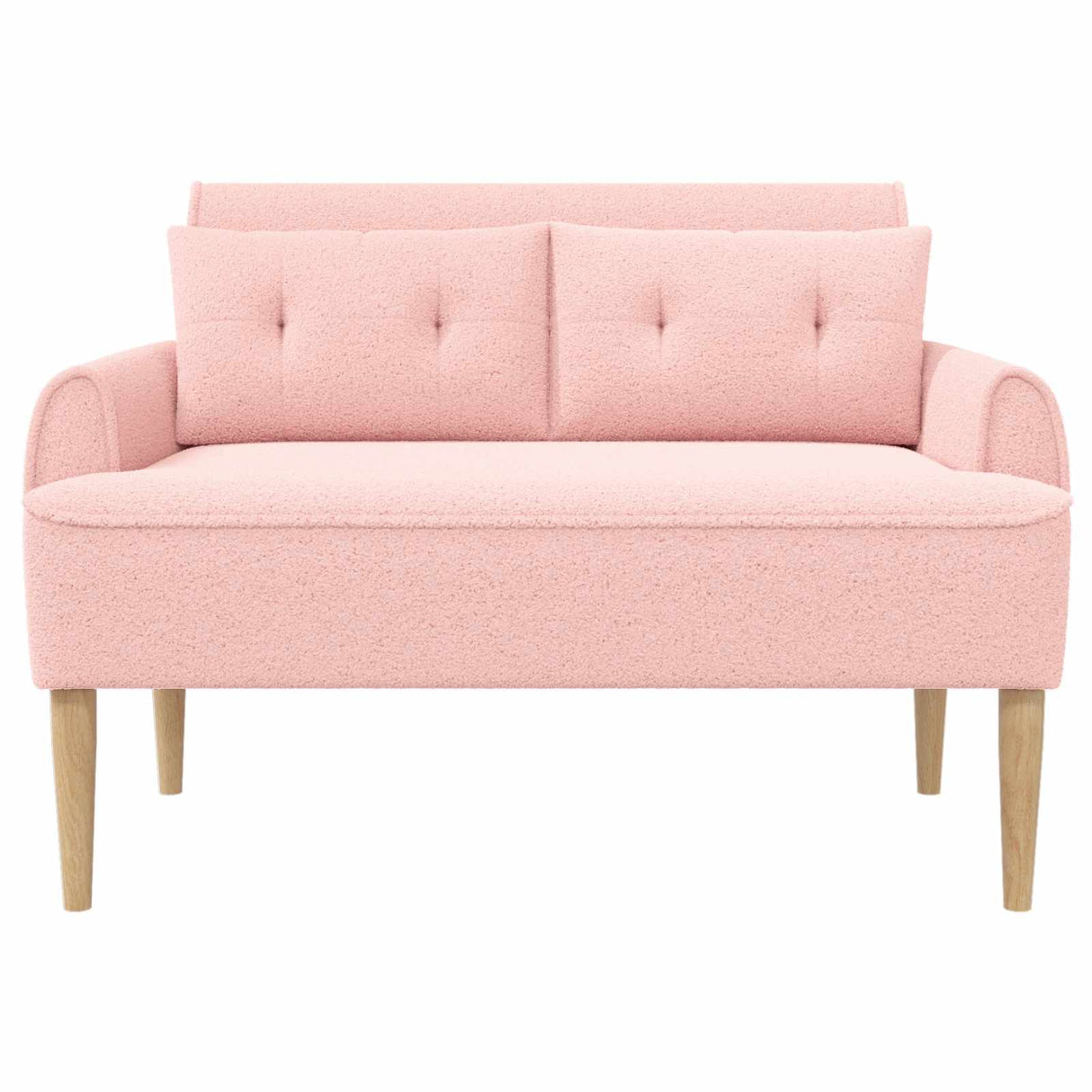 vidaXL Lovingseat met knoopge tuft Crèmekleurig 117 x 67 x 77 cm