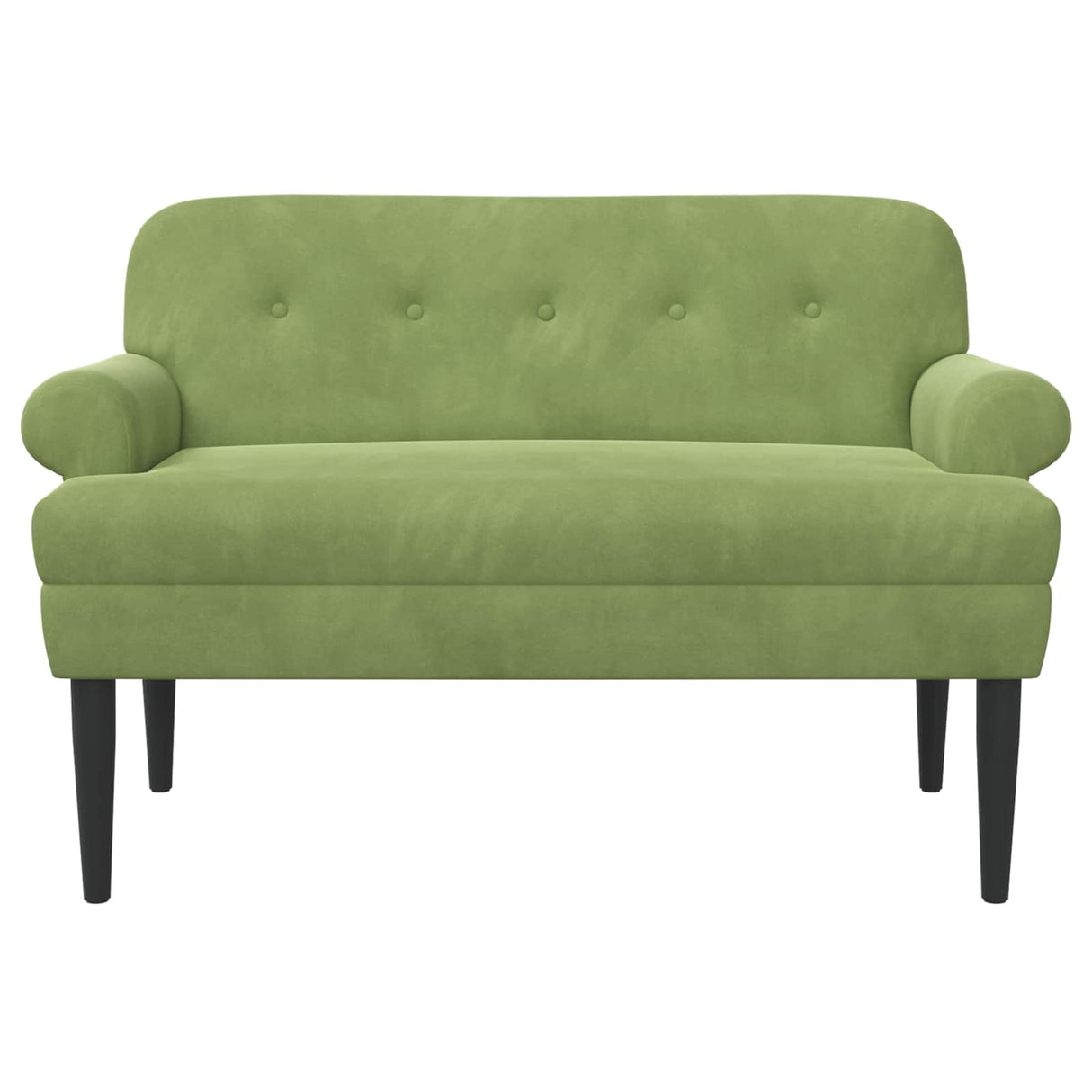 vidaXL Lovingseat met knoopge tuft Lichtgrijs 120 x 66 x 78 cm fluweel