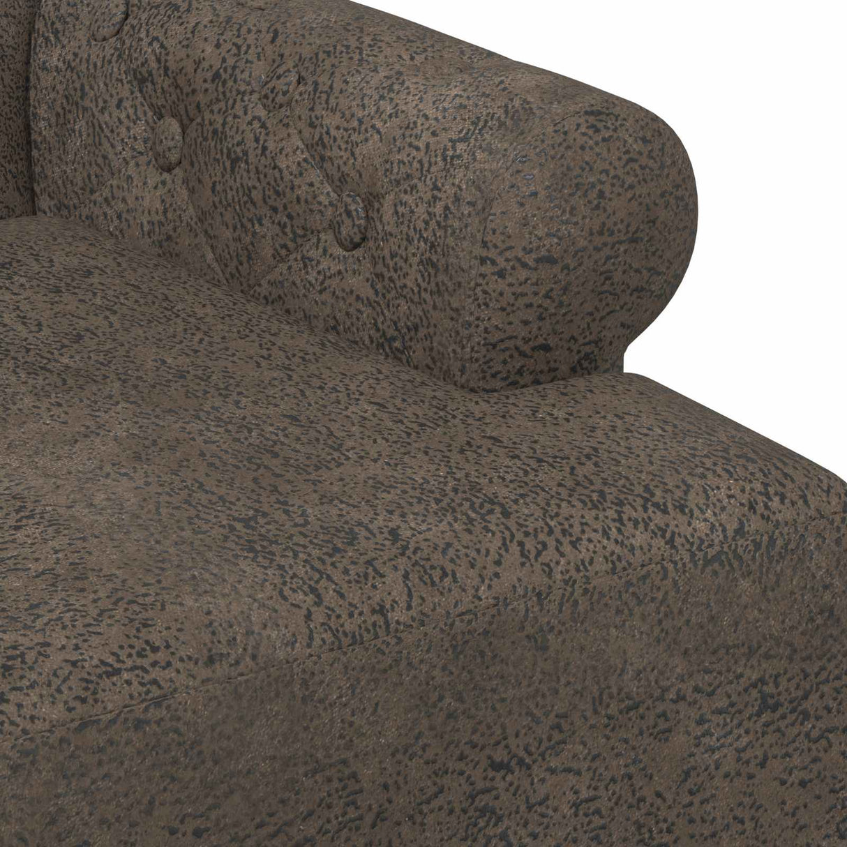 vidaXL Lovingseat met knoopge tuft Bruin 120 x 65 x 78 cm