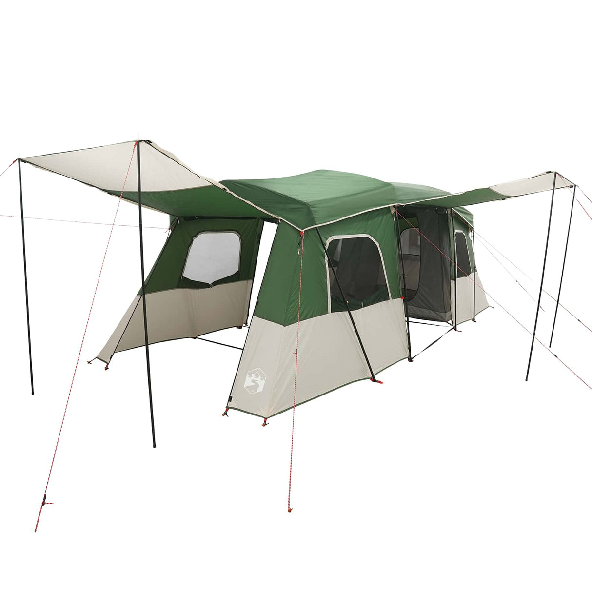 vidaXL 3-persoons 3-persoons Groen 185T Polyester met PU Coating