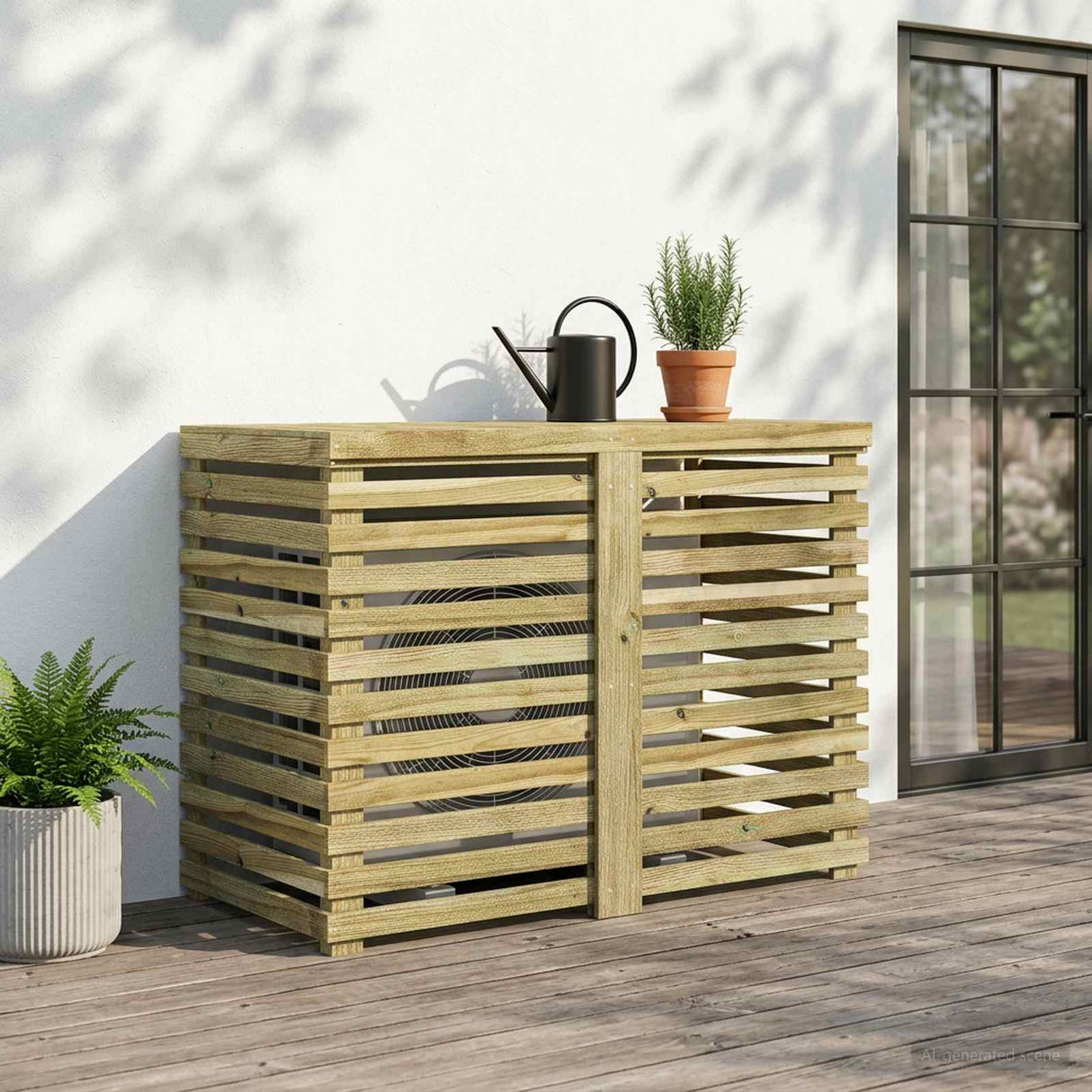 vidaXL Air Conditioner Hoes 90 x 58 x 60 cm Geïmpregneerd grenenhout