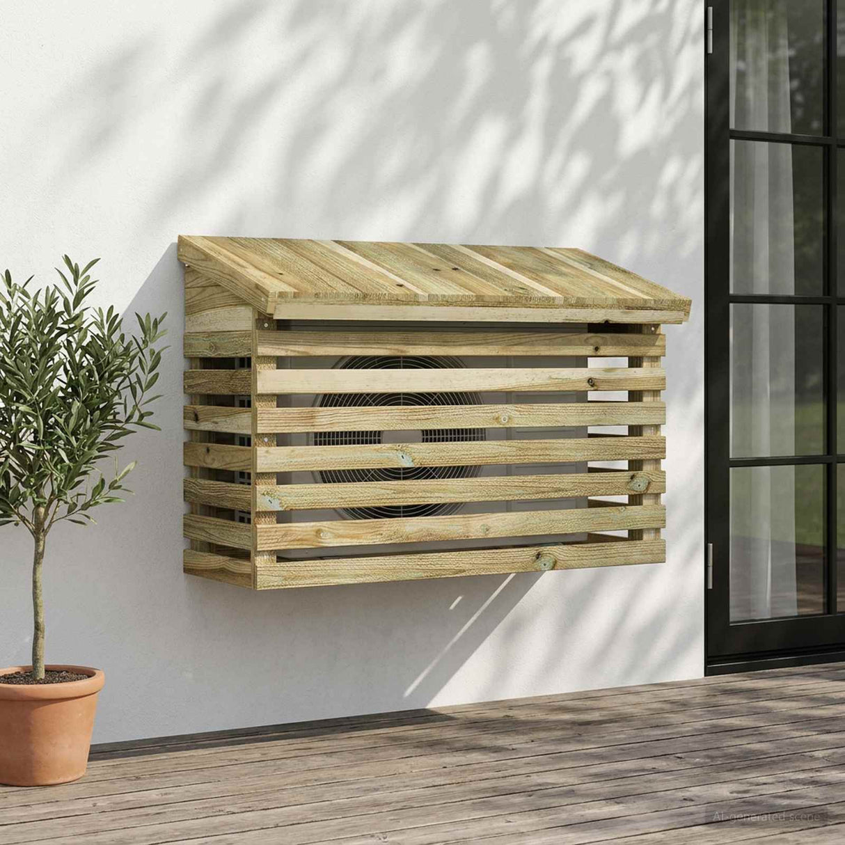 vidaXL Air Conditioner Hoes 90x40x60 cm Geïmpregneerd grenenhout