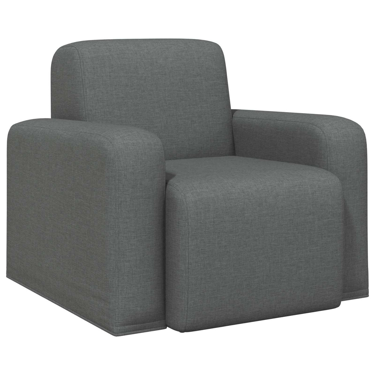 vidaXL Fauteuil Lichtgrijs Stof