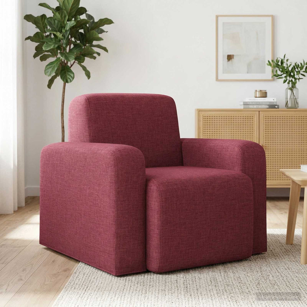 vidaXL Fauteuil Lichtgrijs Stof