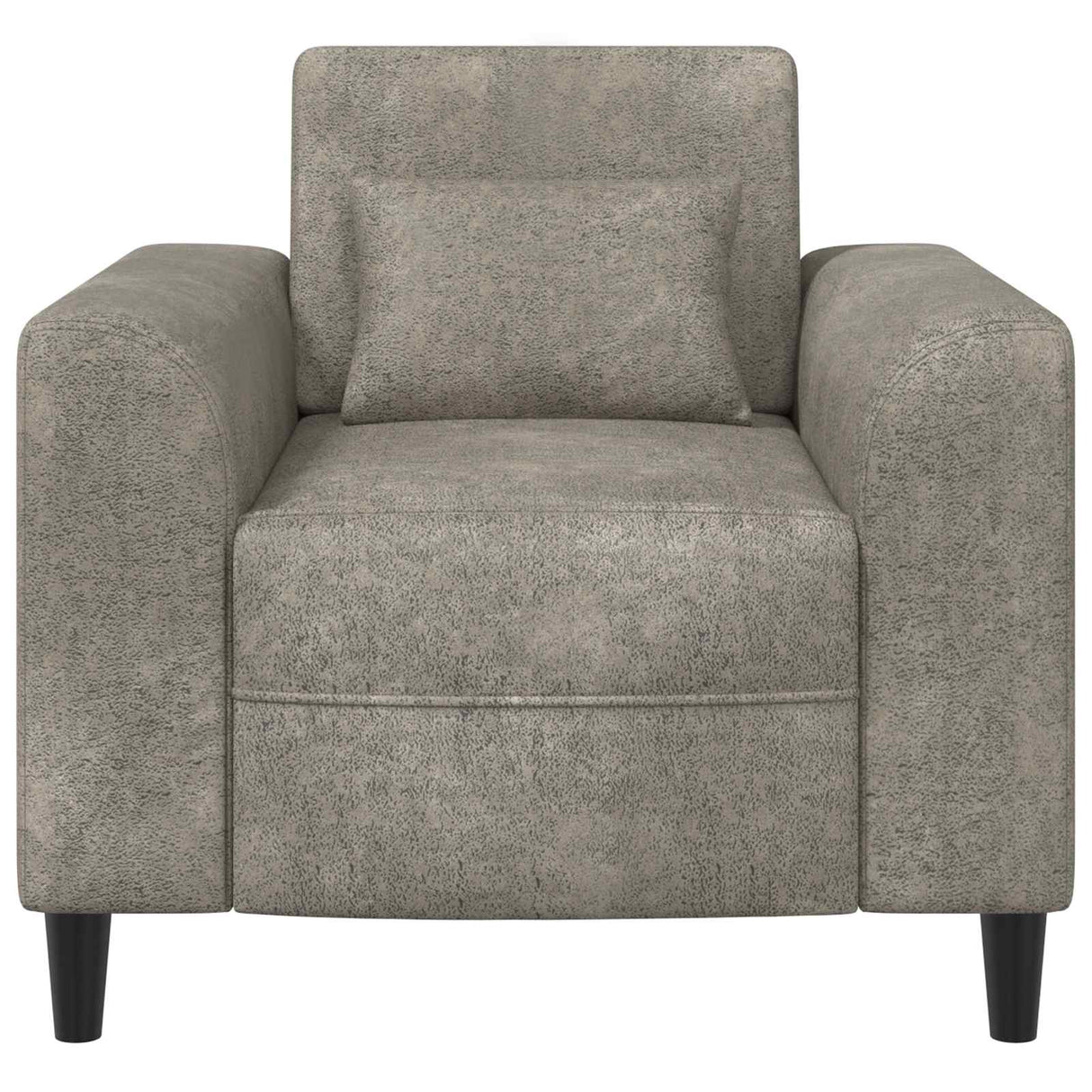 vidaXL Armchair Brown Faux Suede Leather