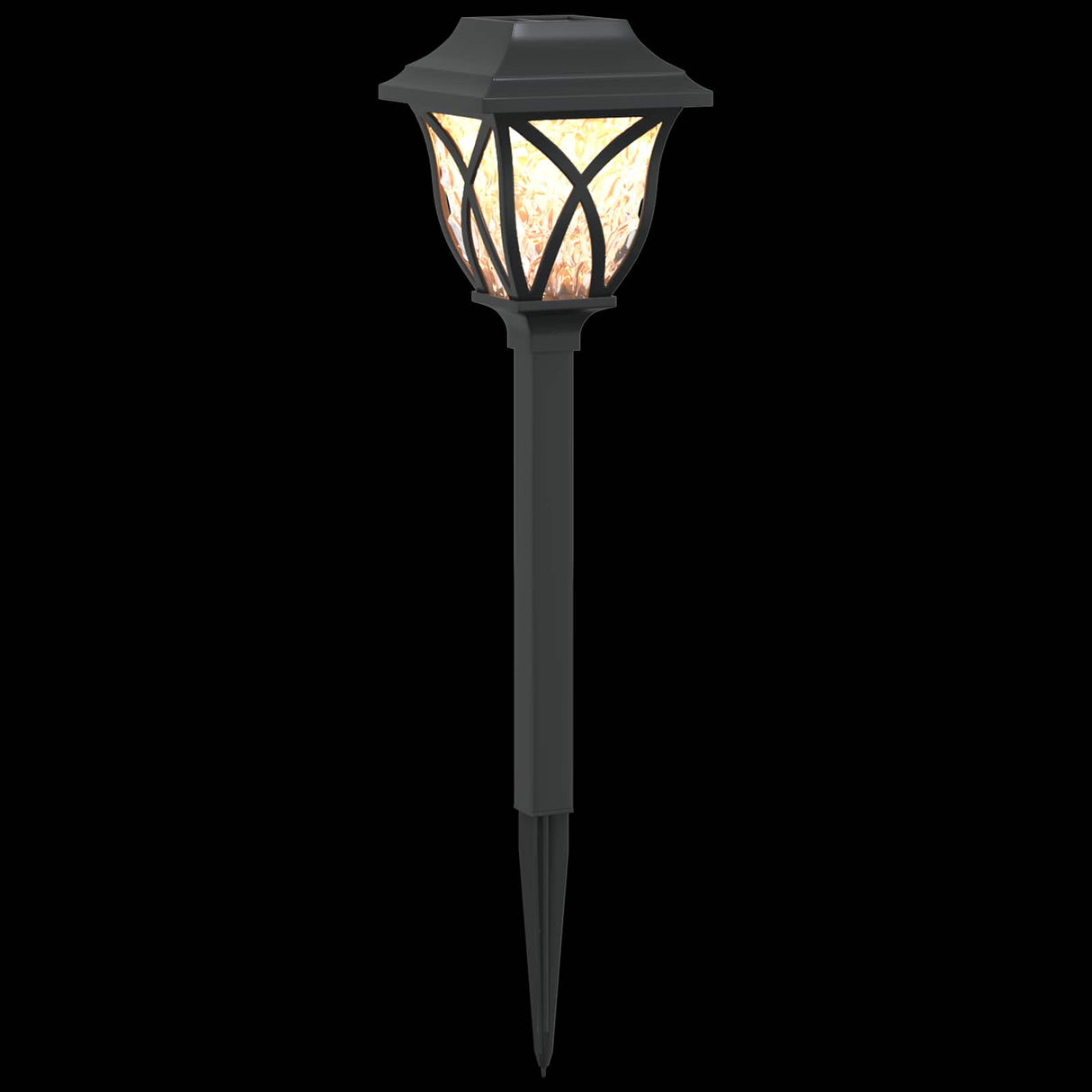 vidaXL Buitenzonne-lampen met grondpen 6 pcs Warmwit 42 cm PP