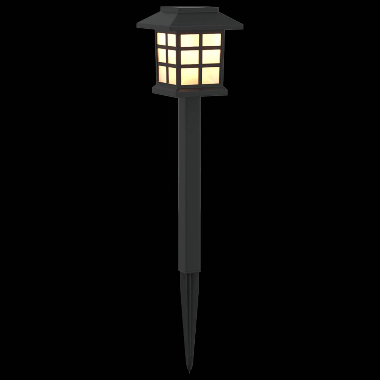 vidaXL Buitenzonne-lampen met grondpen 6 pcs Warmwit 38,5 cm PP