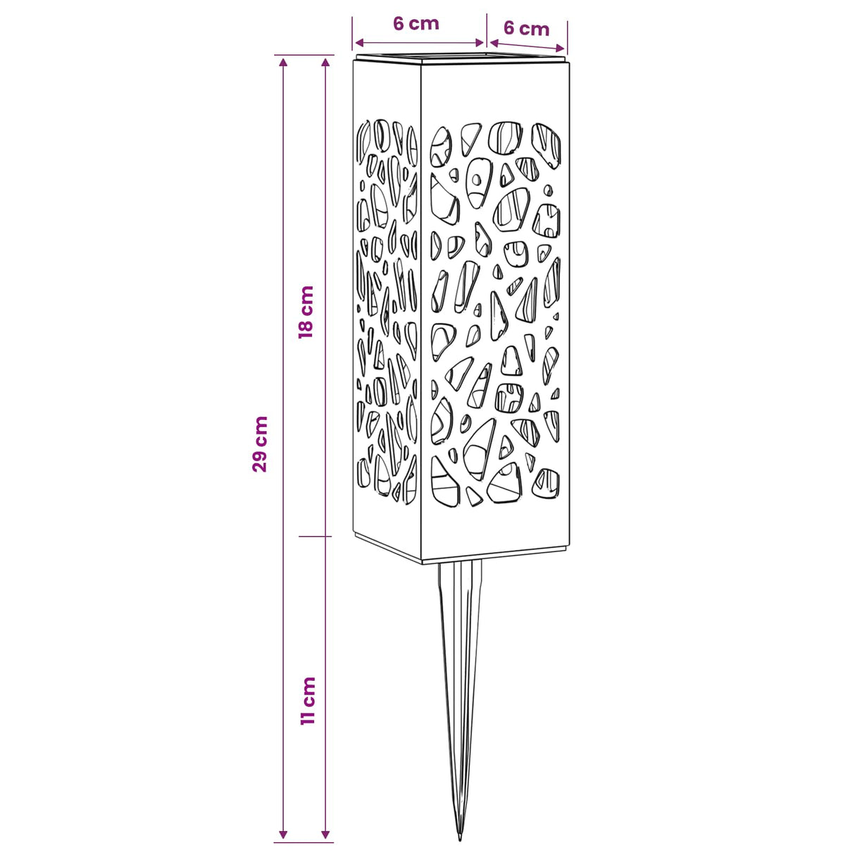 vidaXL Buitenzonne-lampen met grondpen 4 pcs Warmwit 29 cm PP