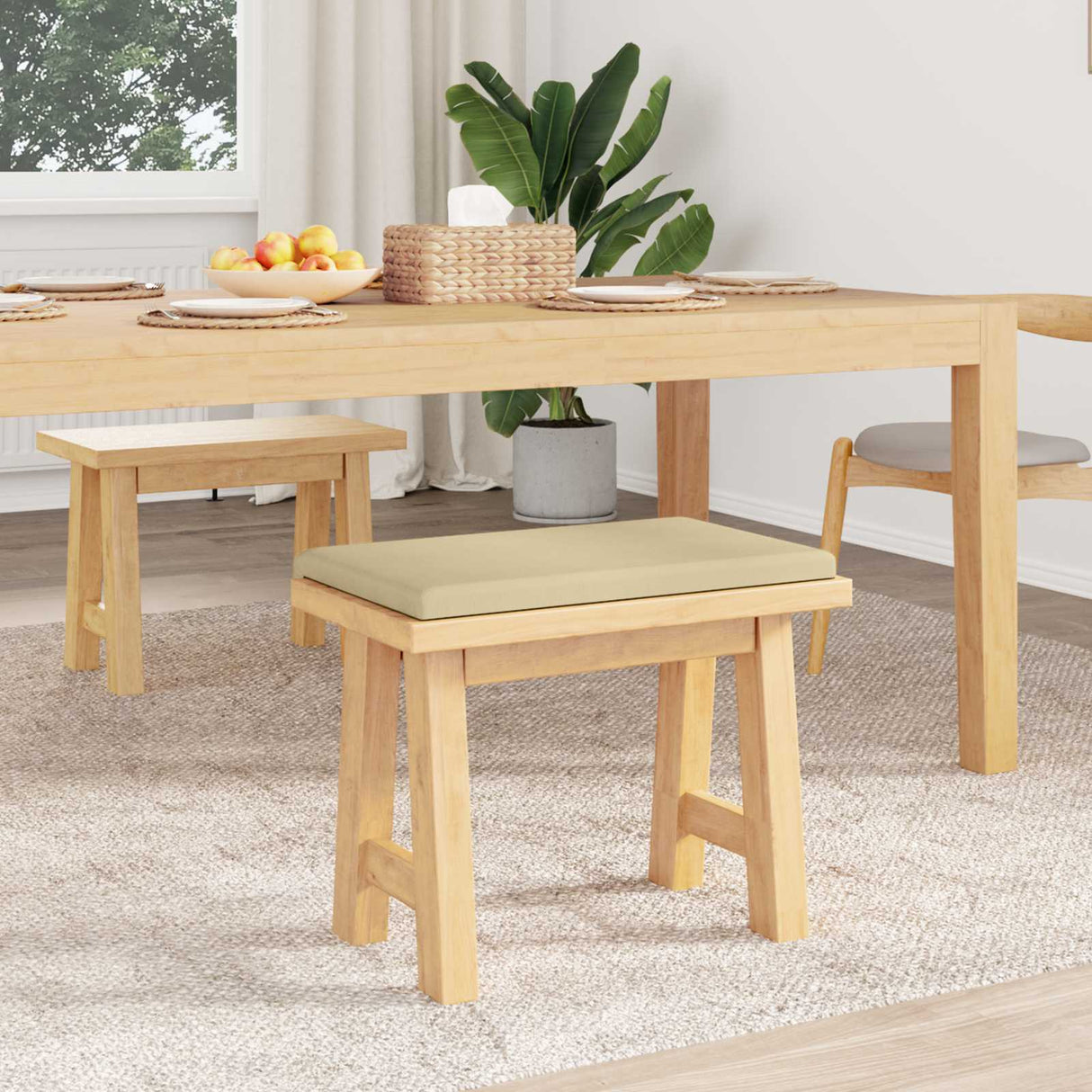 vidaXL Bankkussen corduroy Donkergroen Diepte 35 cm