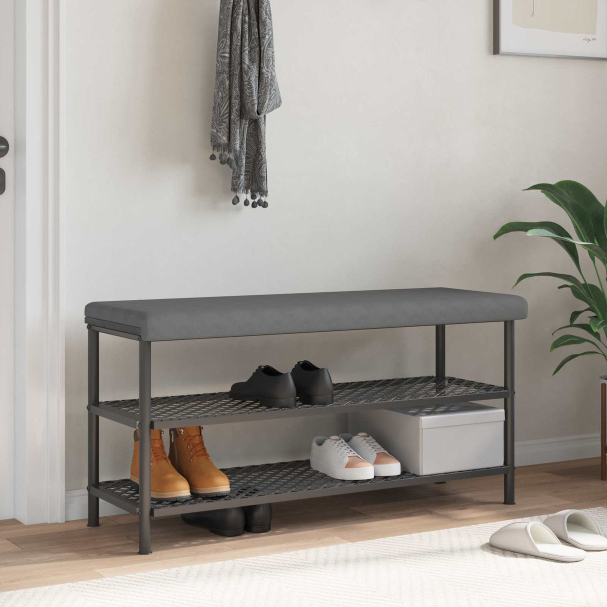 vidaXL Bankkussen Microvezel Taupe Diepte 35 cm
