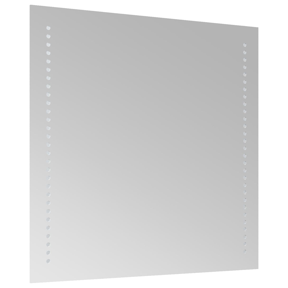 vidaXL LED Bathroom Mirror Transparent 40 x 40 cm Tempered Glass