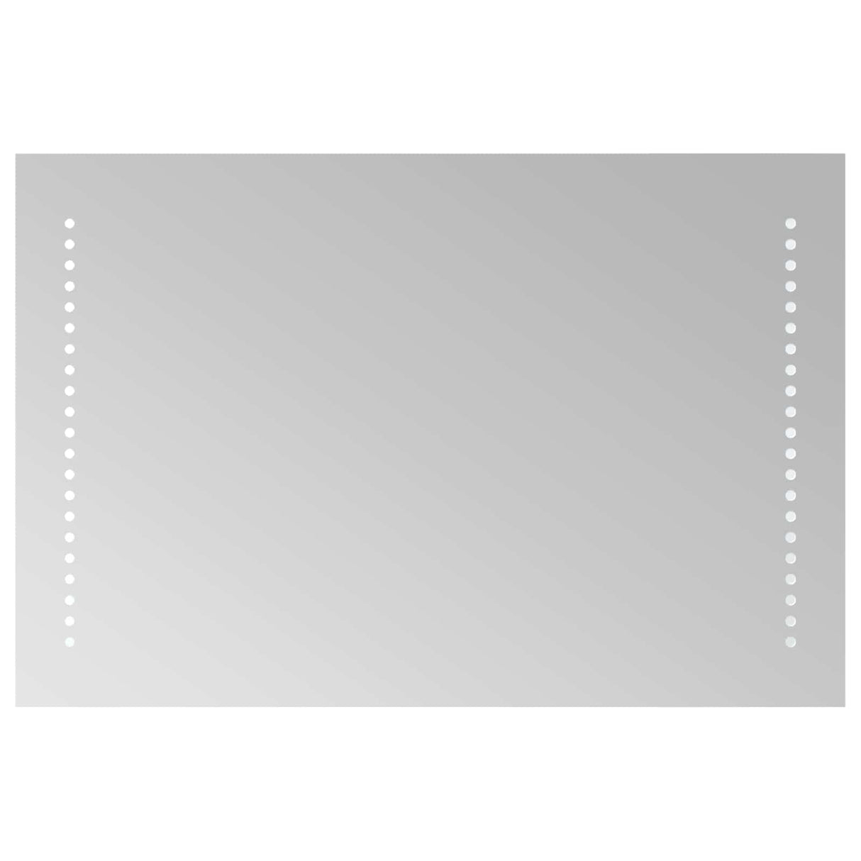 vidaXL LED Bathroom Mirror Transparent 60 x 30 cm Tempered Glass