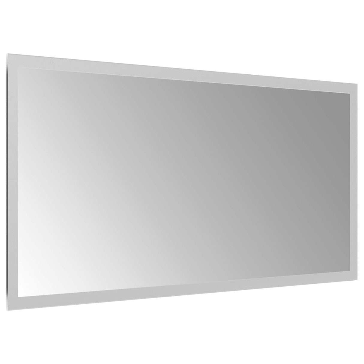 vidaXL LED Badkamerspiegel Transparant 50 x 30 cm gehard glas