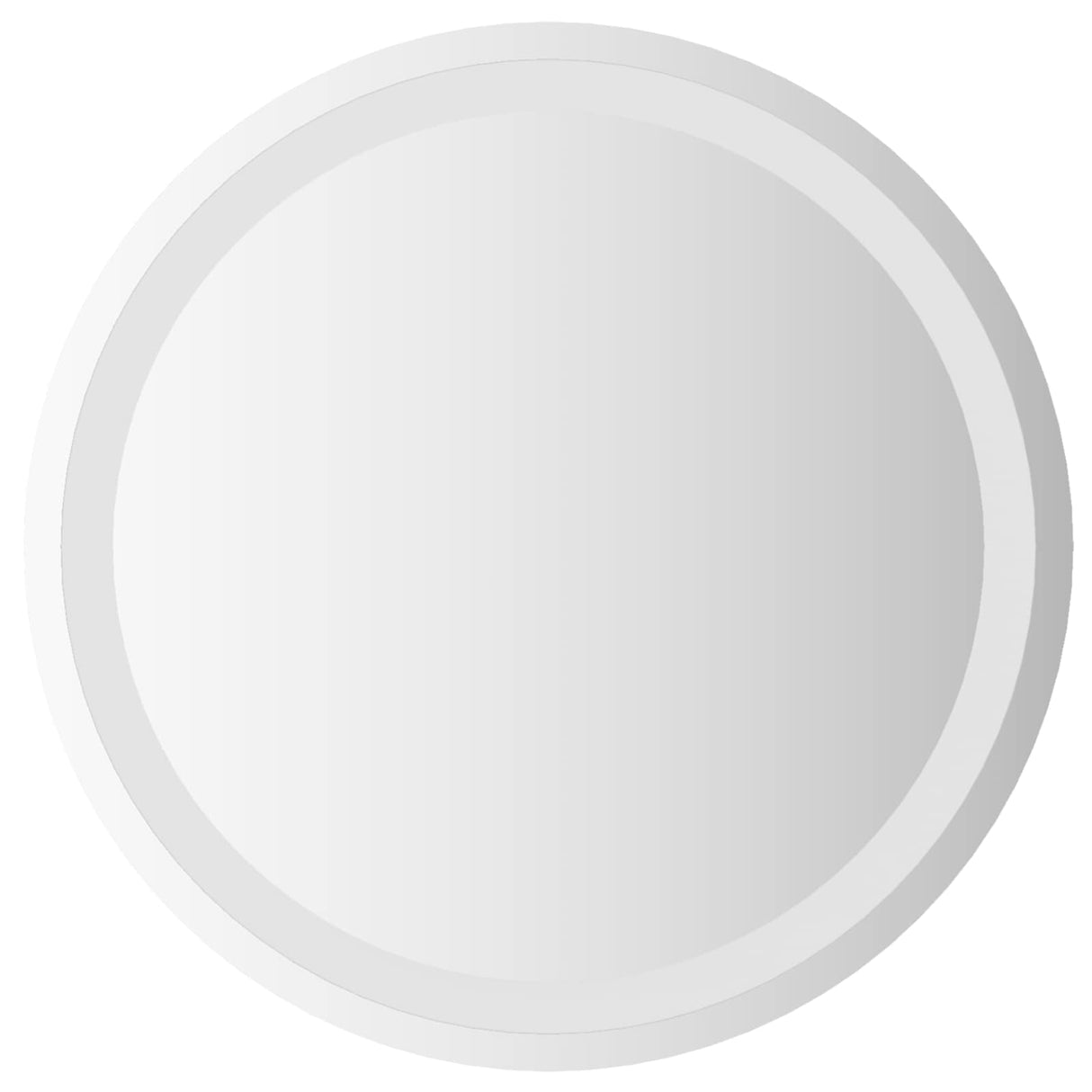 vidaXL LED Badkamerspiegel met spiegel Transparant Ø 40 cm gehard glas