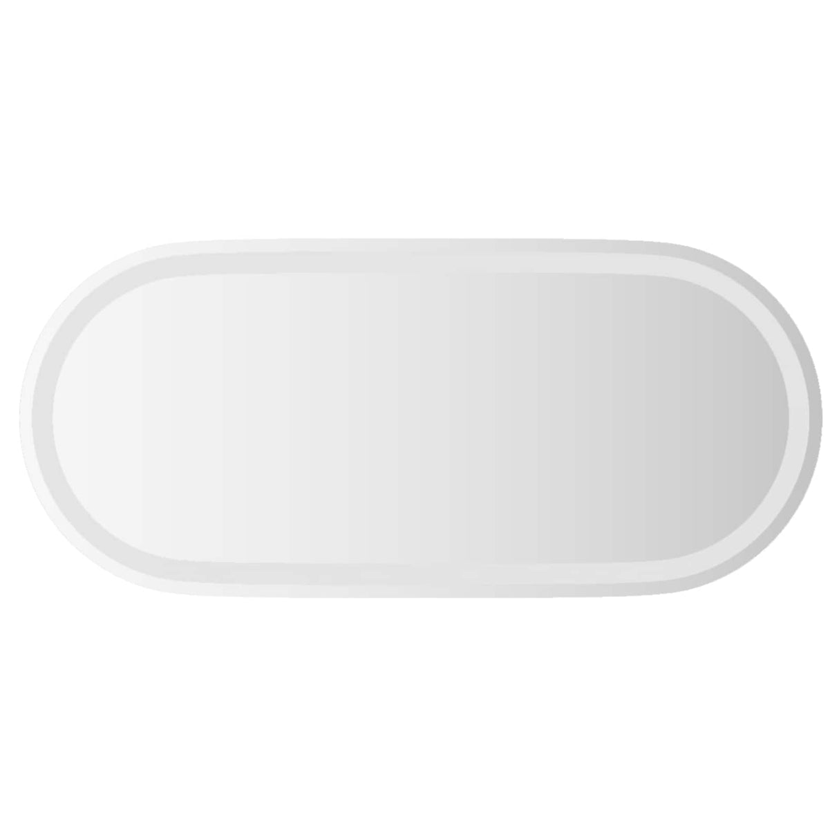 vidaXL LED Badkamerspiegel Transparant 70 x 30 cm gehard glas