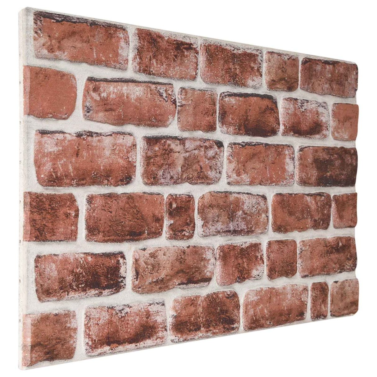 vidaXL Wall Panels 10 pcs Dark Brown and White 100 x 50 cm EPS Foam