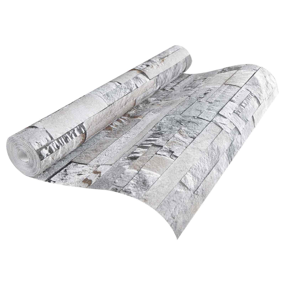 vidaXL 3D Steen Behang Beige 10 x 0,53 m Non-Woven Stof
