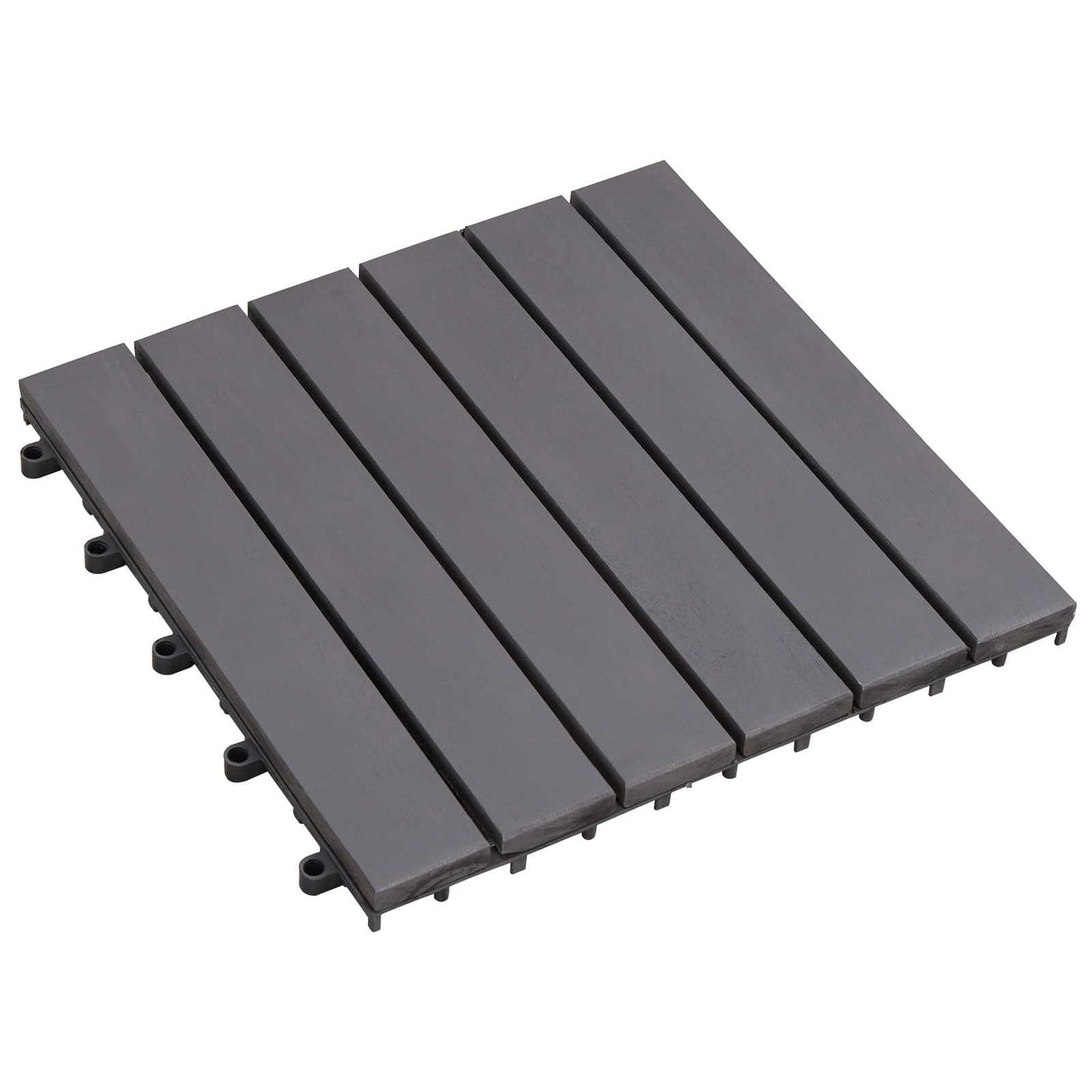 vidaXL Terras Tegel 10 pcs Bruin 30 x 30 cm Acaciahout