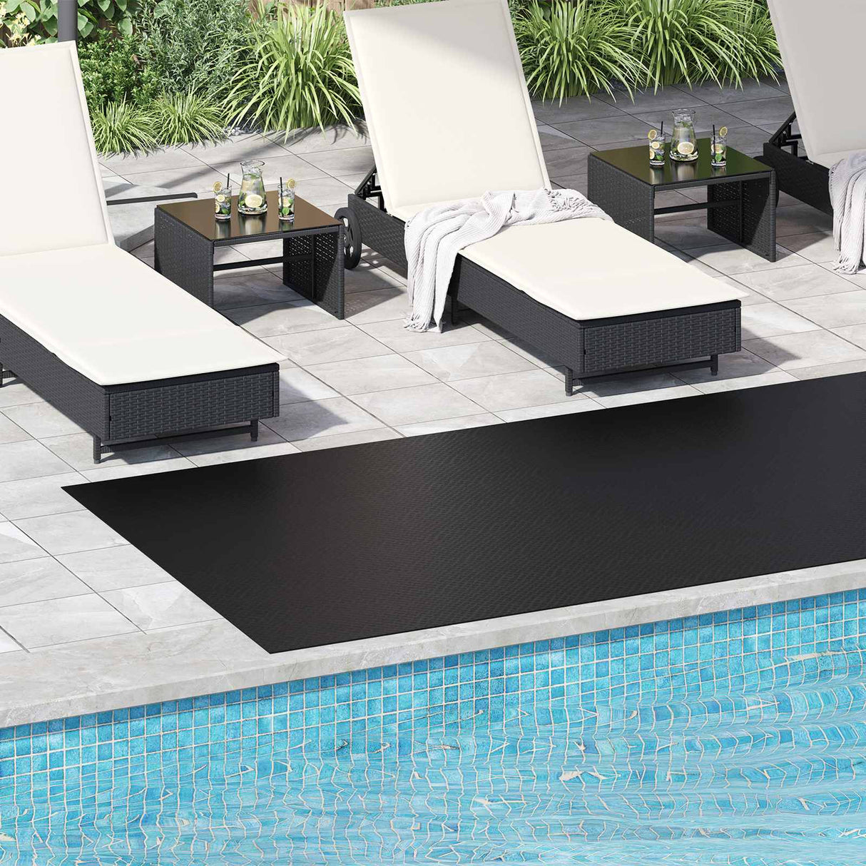 vidaXL Vloermat Zwart 1 x 2 m Rubber