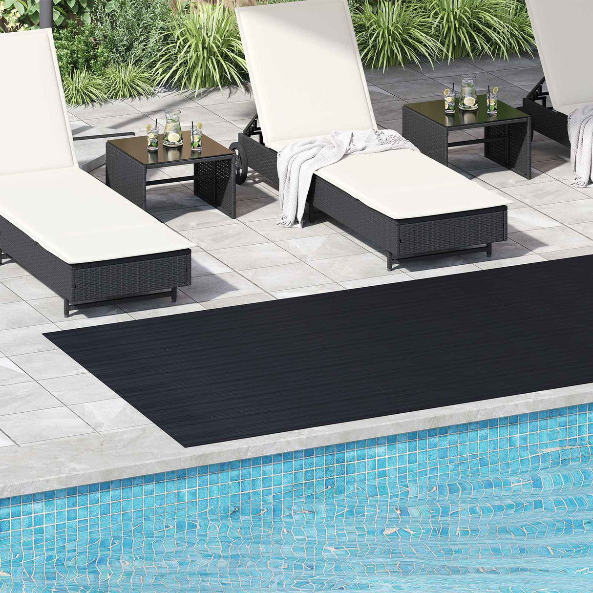 vidaXL Vloermat Zwart 1 x 2 m Rubber