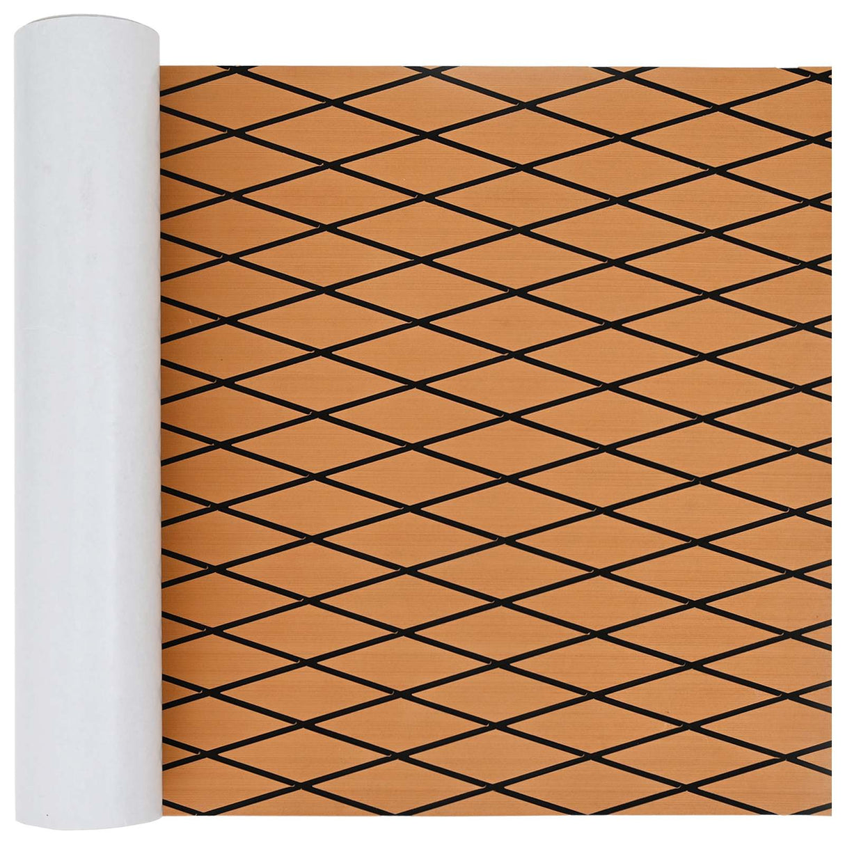 vidaXL Bootmat Bruin en zwart 240 x 90 cm EVA