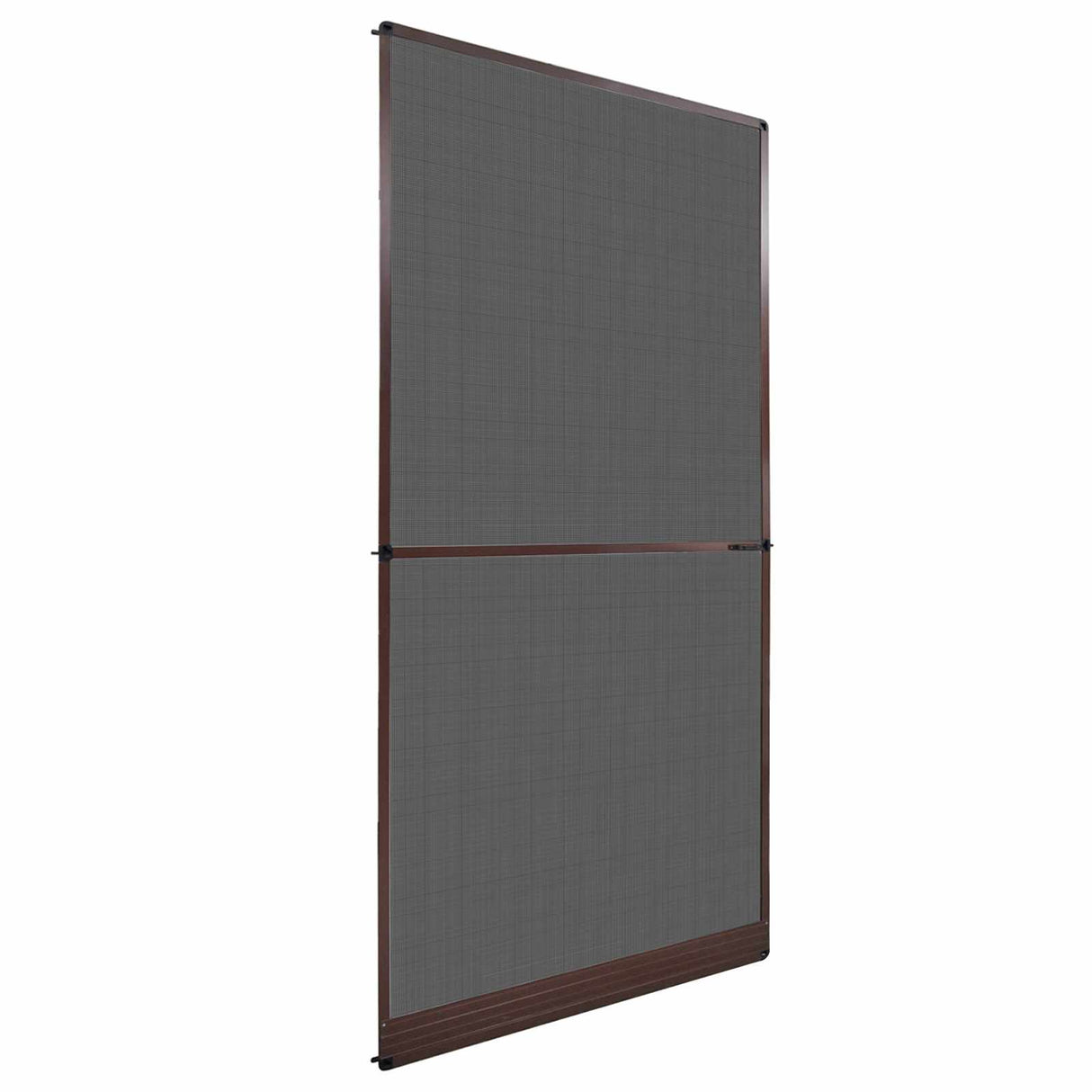 vidaXL Scharnierend Insectenscreen Wit en Zwart 100 x 215 cm
