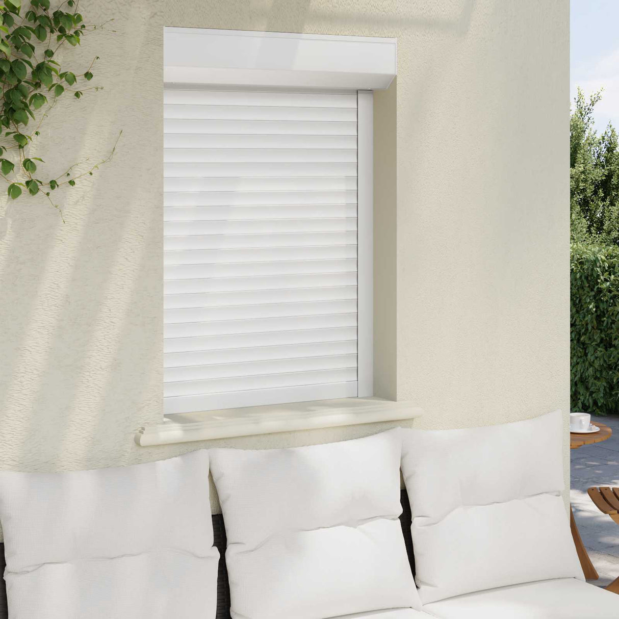 vidaXL Roller Blind White 70 x 100 cm Aluminium and polyurethane