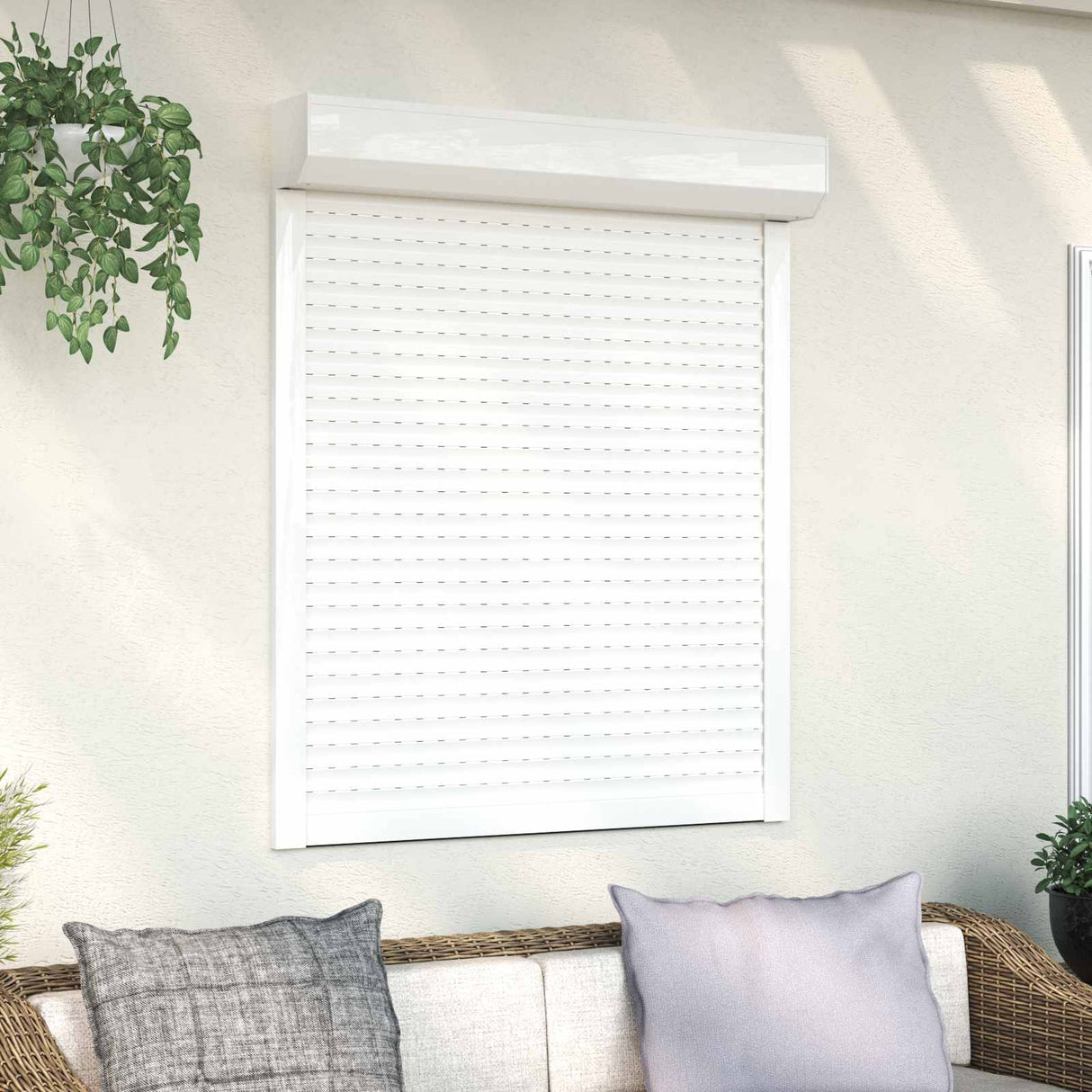 vidaXL Roller Blind White 70 x 100 cm Aluminium and polyurethane