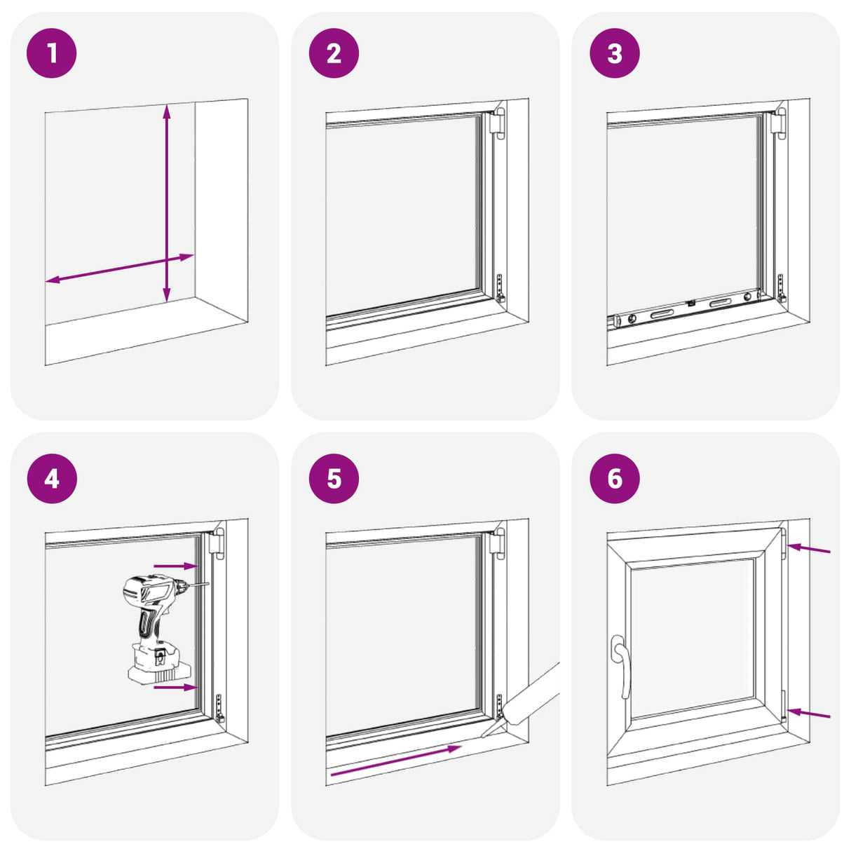 Cellar Window RISOR White 50 x 50 cm PVC and Glass