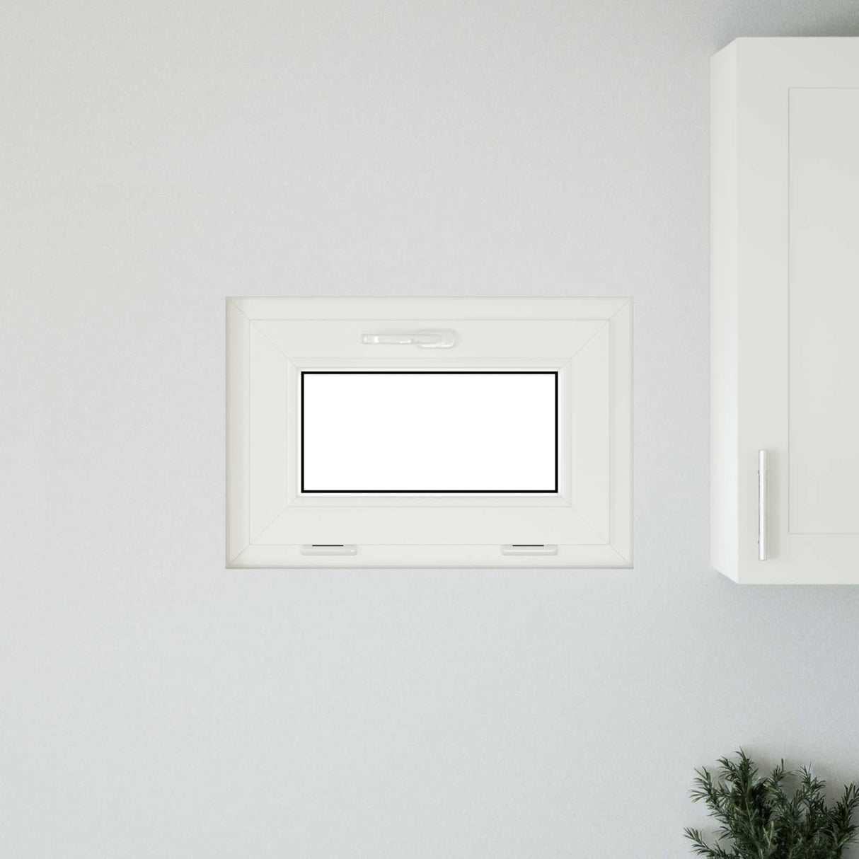 vidaXL Basement Window RISOR 60 x 40 cm PVC and Glass White
