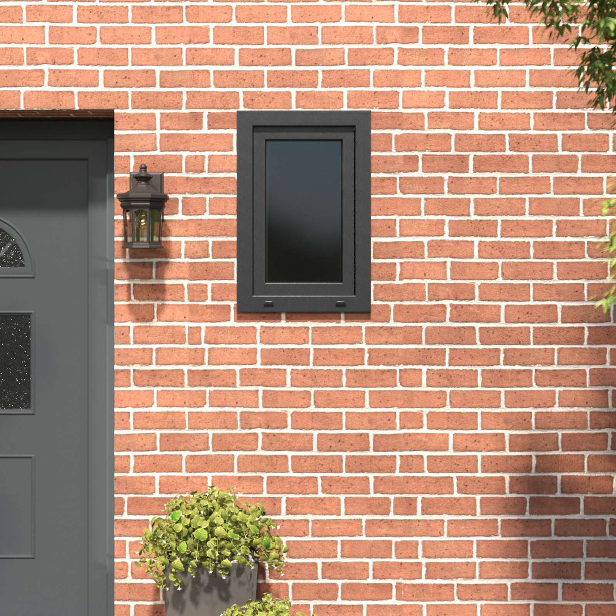 Cellar Window RISOR White 50 x 50 cm PVC and Glass