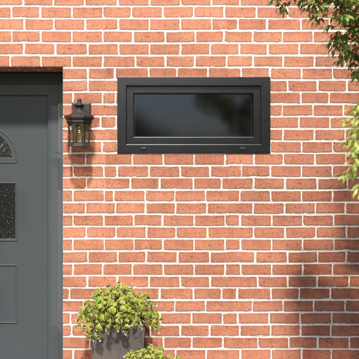 Cellar Window RISOR White 50 x 50 cm PVC and Glass