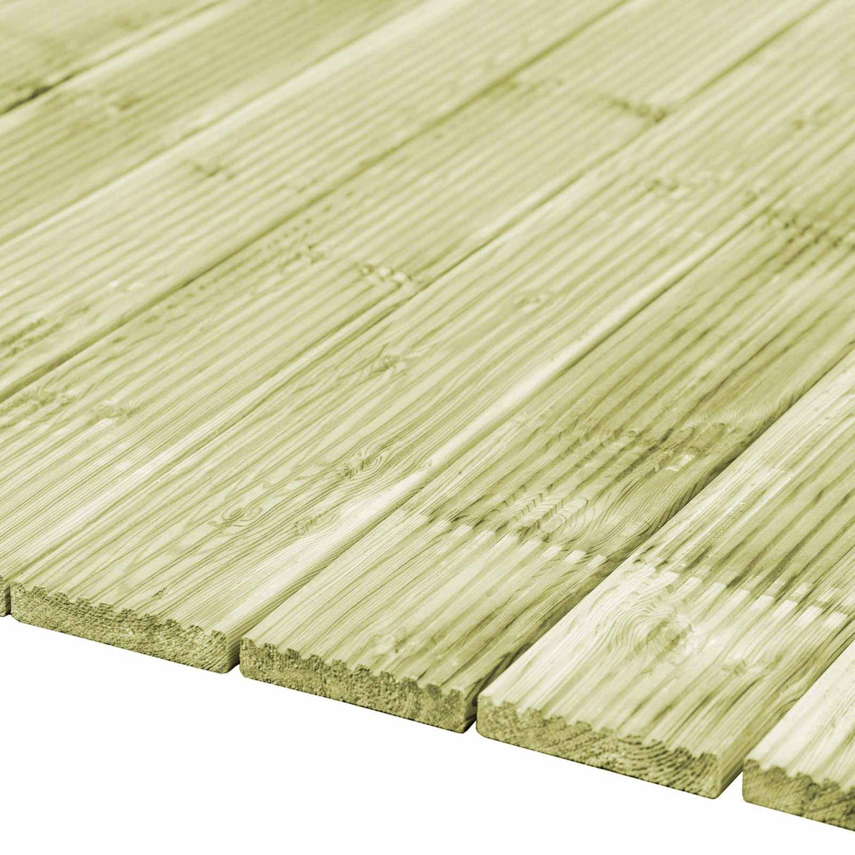 vidaXL Decking Board 8 pcs Green Impregnated 1.16 m²