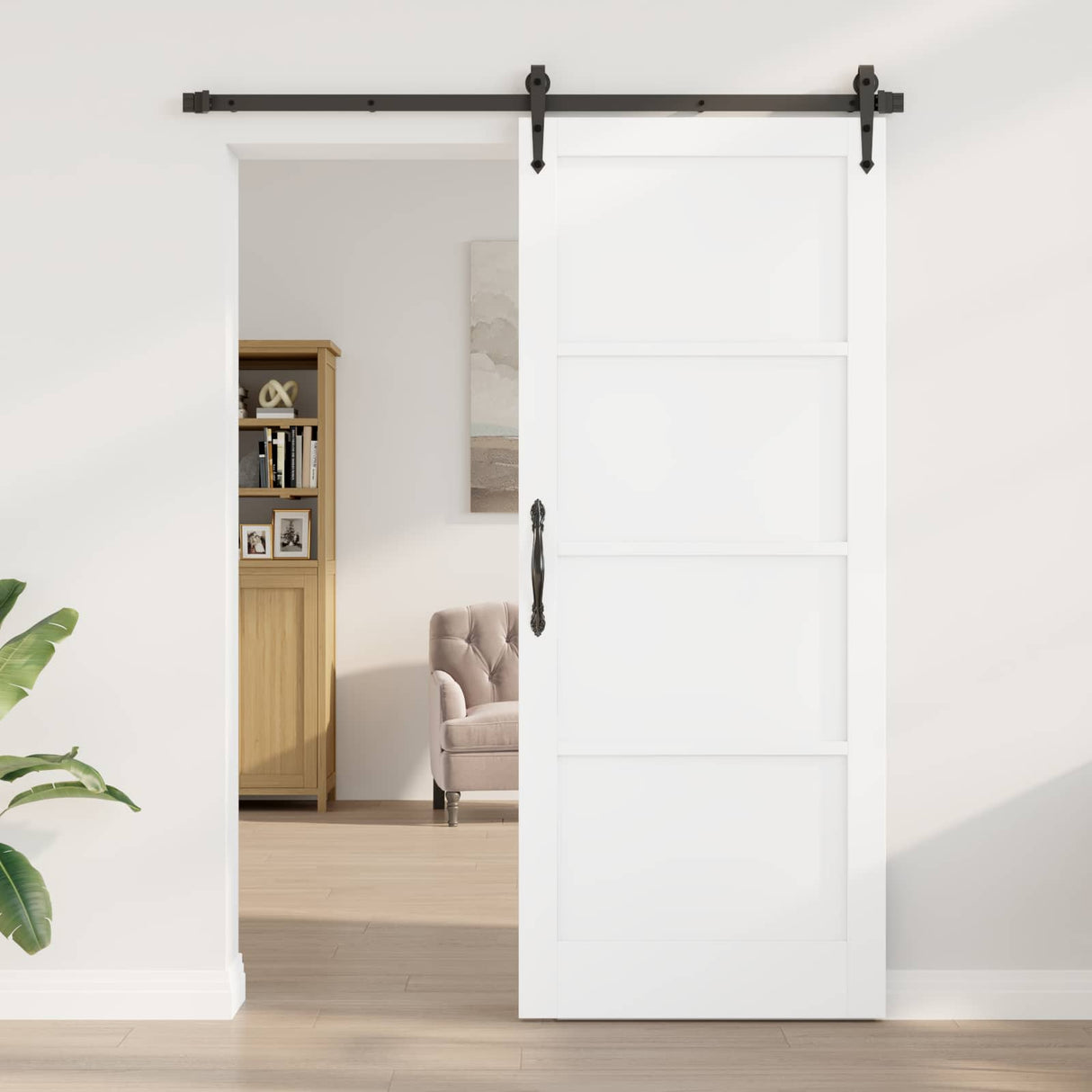 vidaXL Interior Door Natural 61 x 198.5 cm Plywood