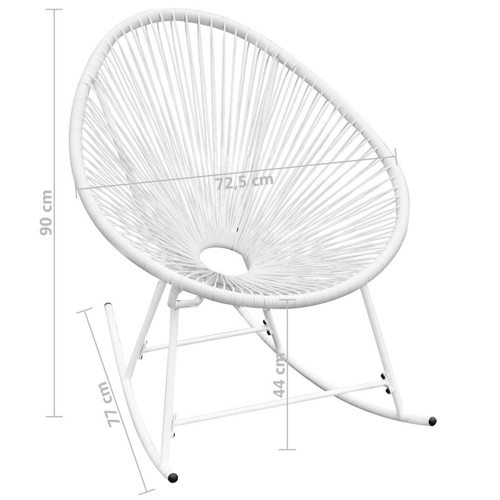 vidaXL Tuinstoel Acapulco poly rattan beige