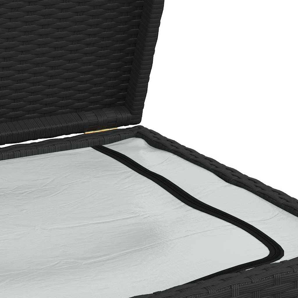 vidaXL Tuinbox 120x50x60 cm poly rattan zwart