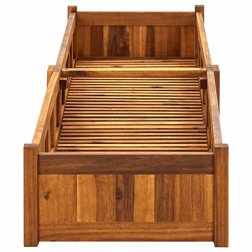 vidaXL Raised Planter 50x25x25 cm acacia wood