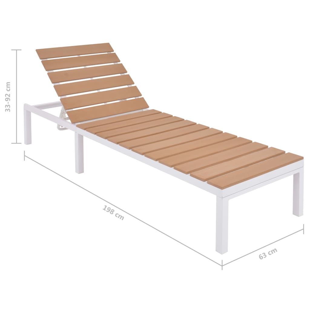 vidaXL 4-delige Loungeset met kussens aluminium en HKC