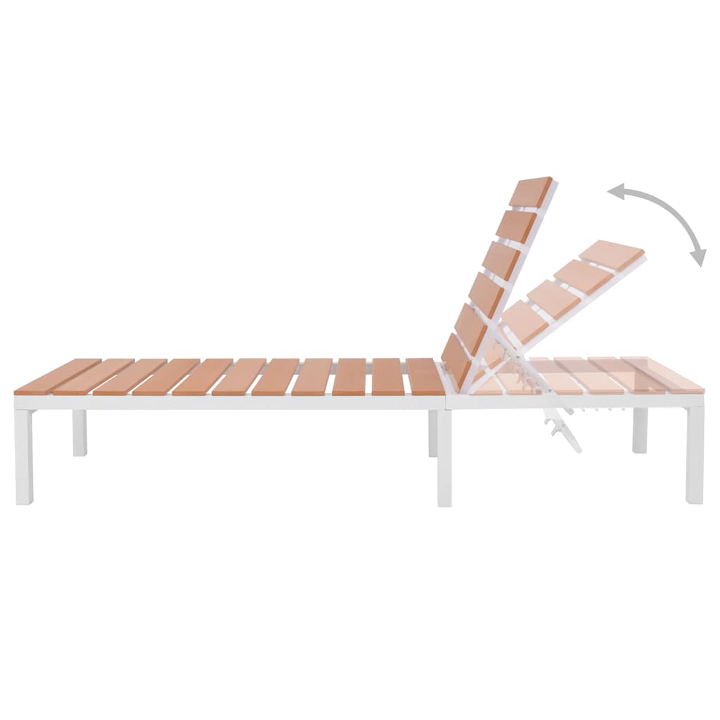vidaXL 4-delige Loungeset met kussens aluminium en HKC
