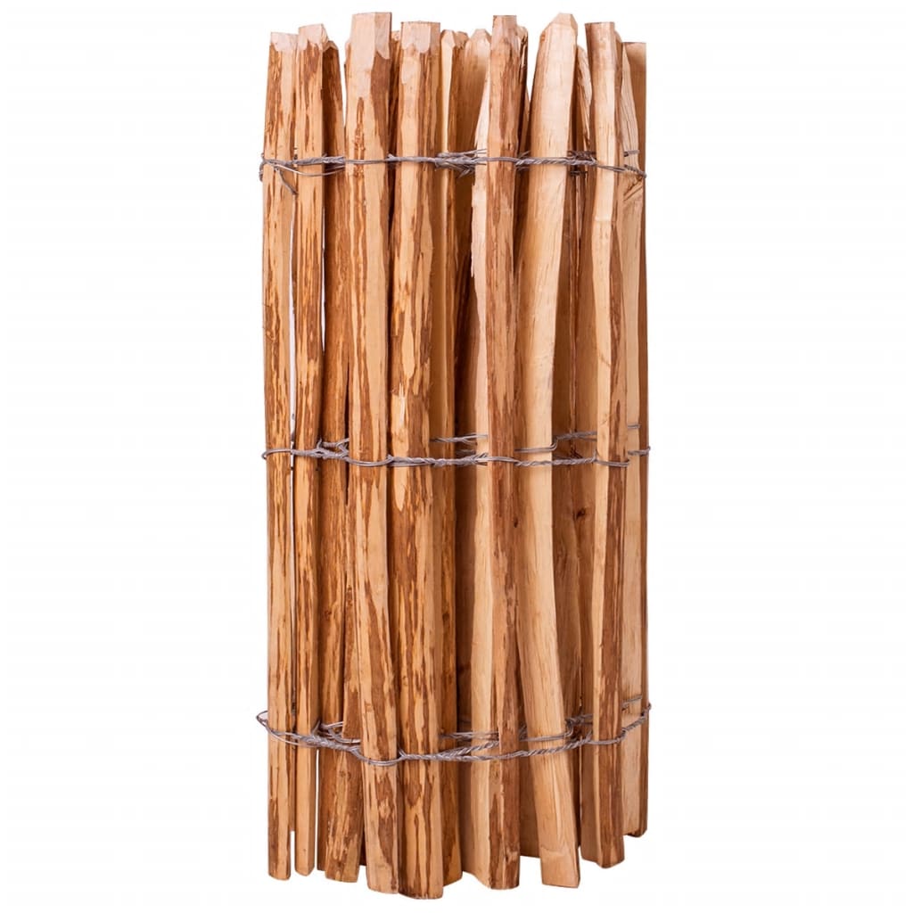 vidaXL Hek 90x500 cm hazelaarhout