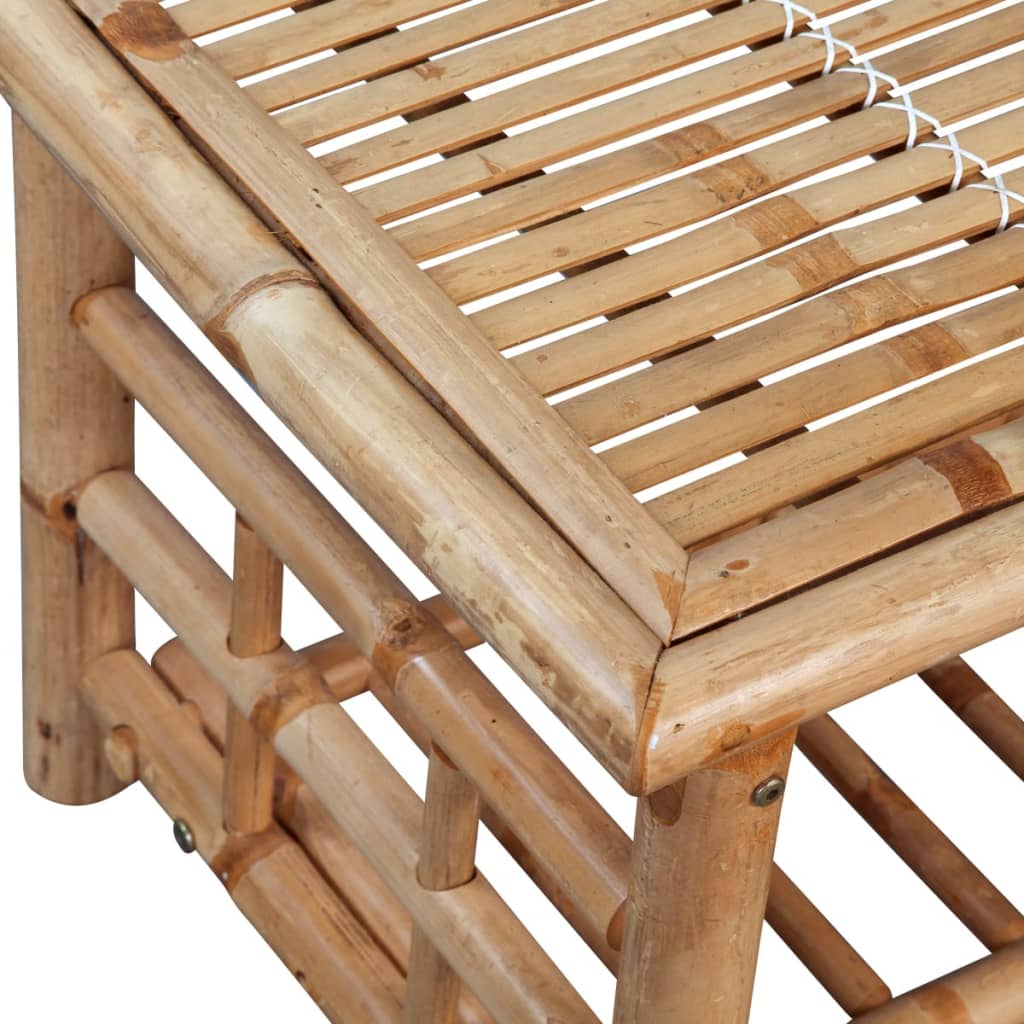 vidaXL 4-delige Loungeset met kussens bamboe