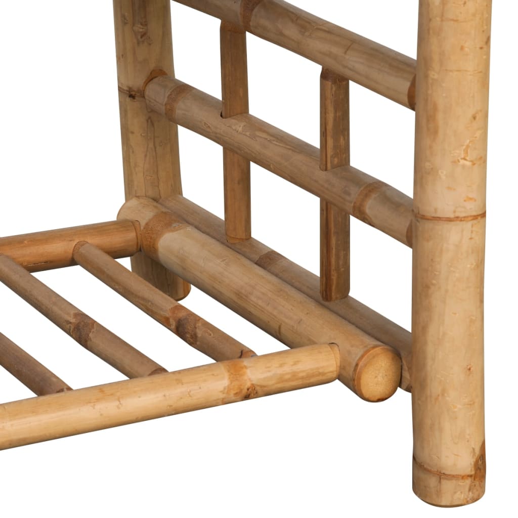 vidaXL 4-delige Loungeset met kussens bamboe