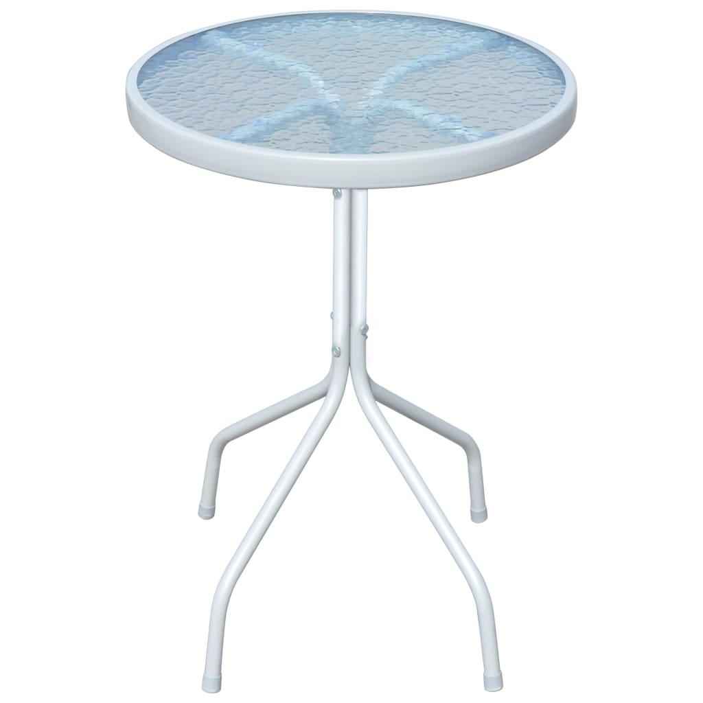 vidaXL Bistrotafel 50x71 cm staal grijs