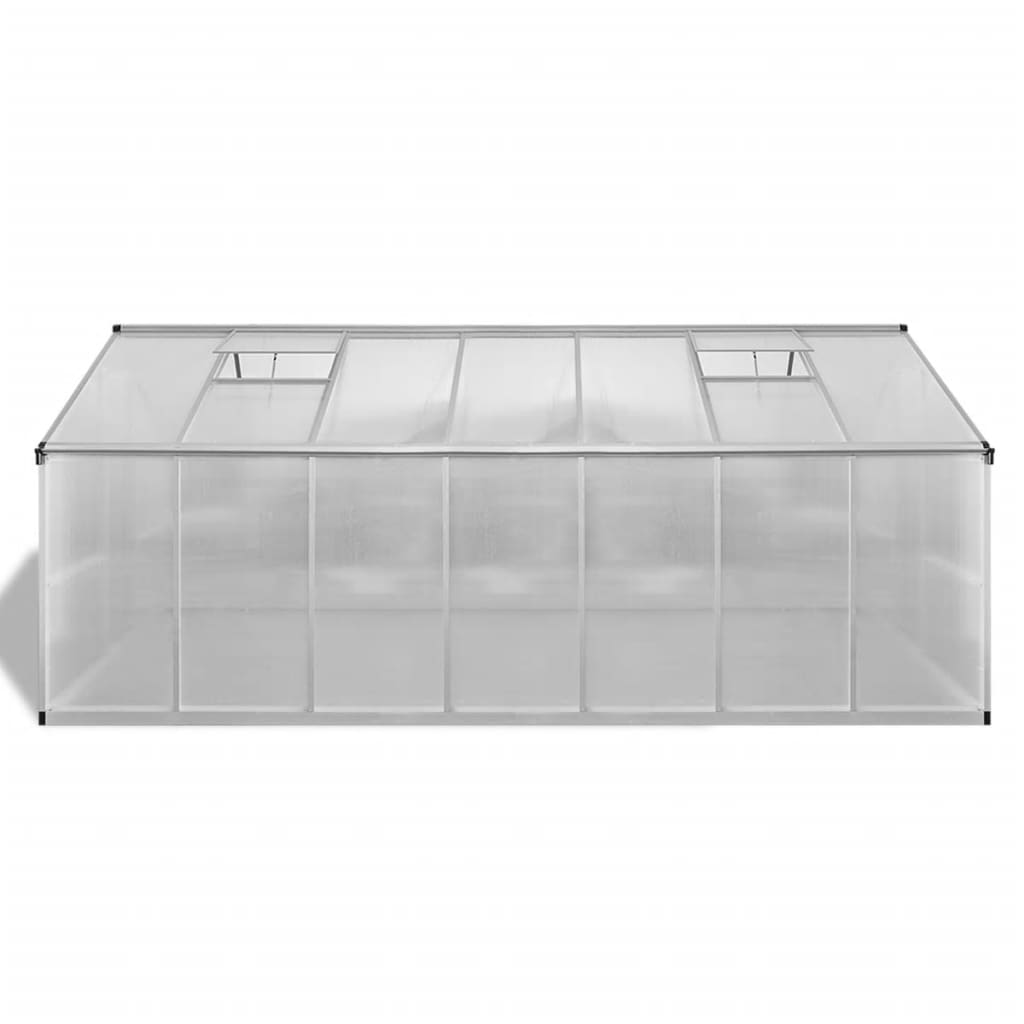 vidaXL Tuinkas 3,46 m² versterkt aluminium