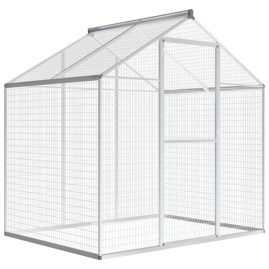 vidaXL Aviary 178x242x192 cm aluminium