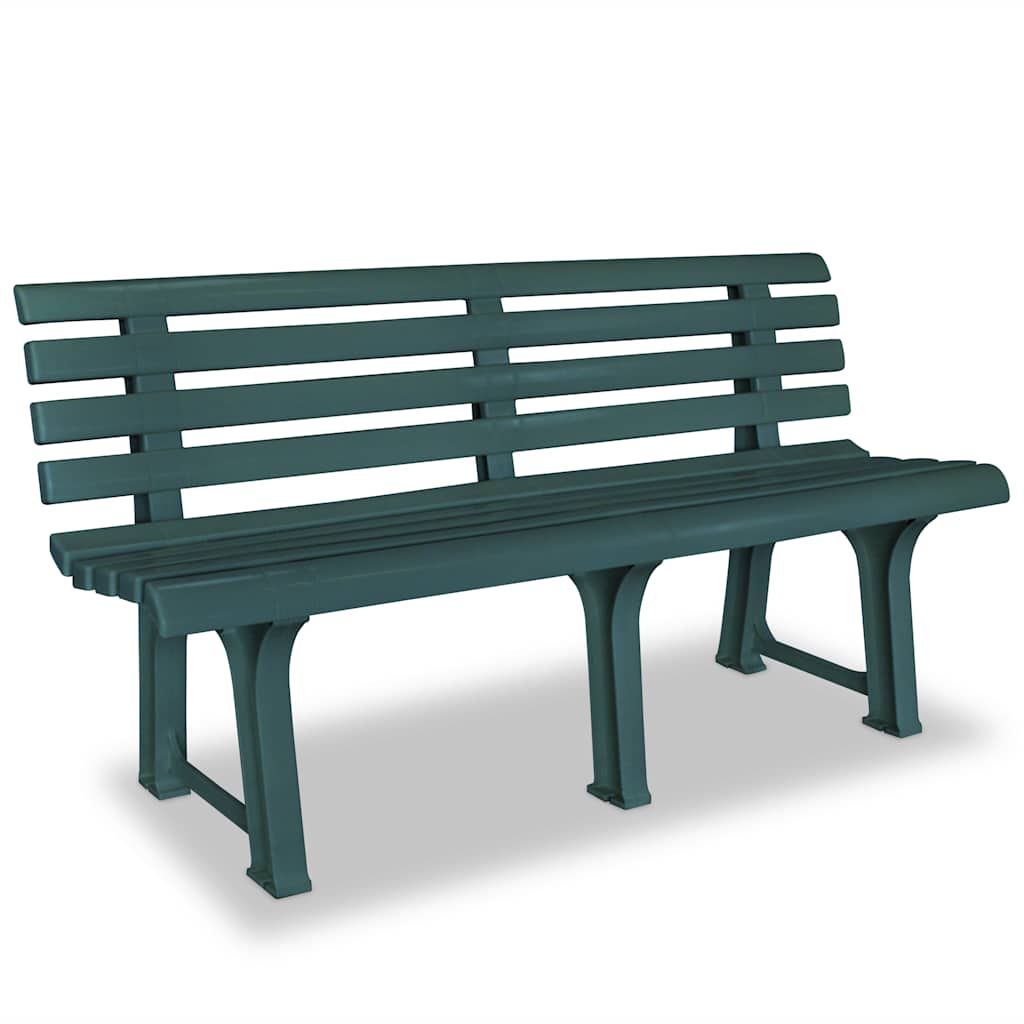 vidaXl Tuinbank 145,5 cm kunststof wit