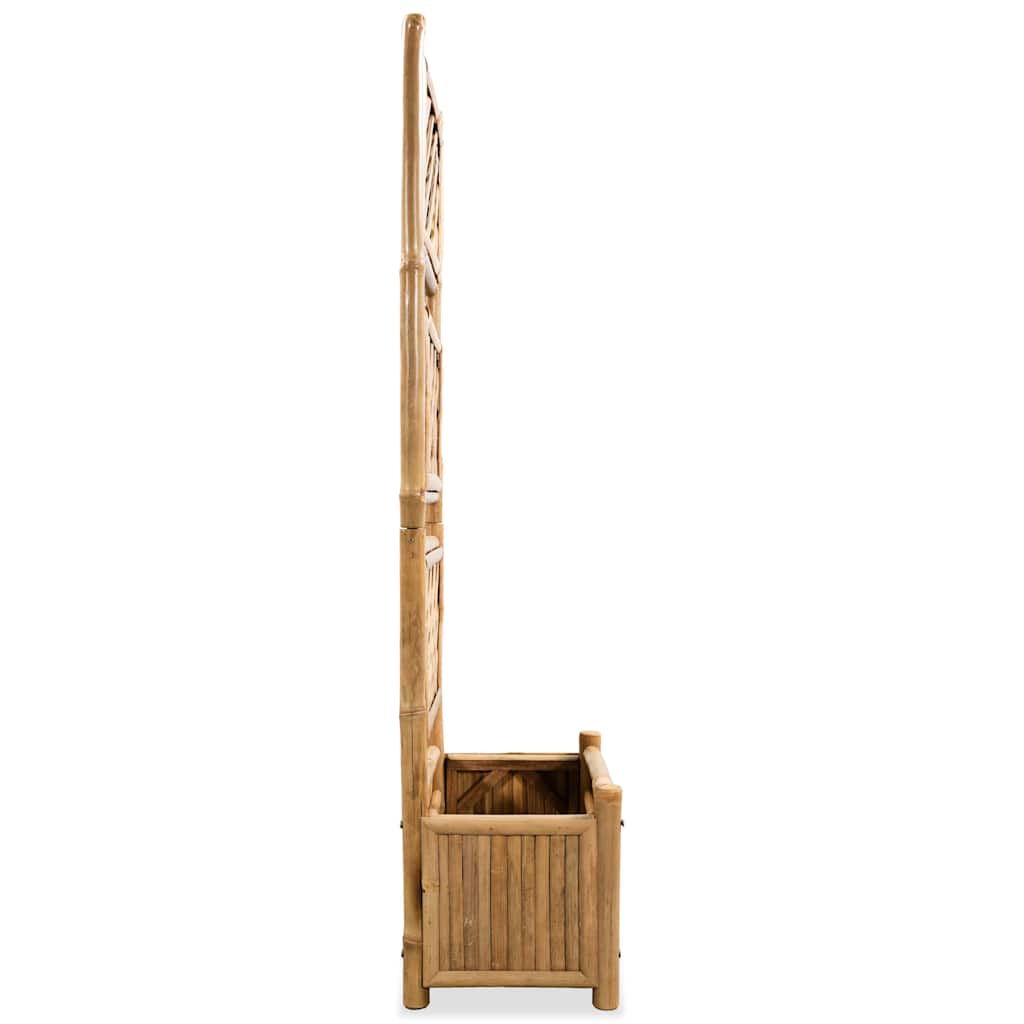 vidaXL Plantenbak verhoogd met rek 40 cm bamboe