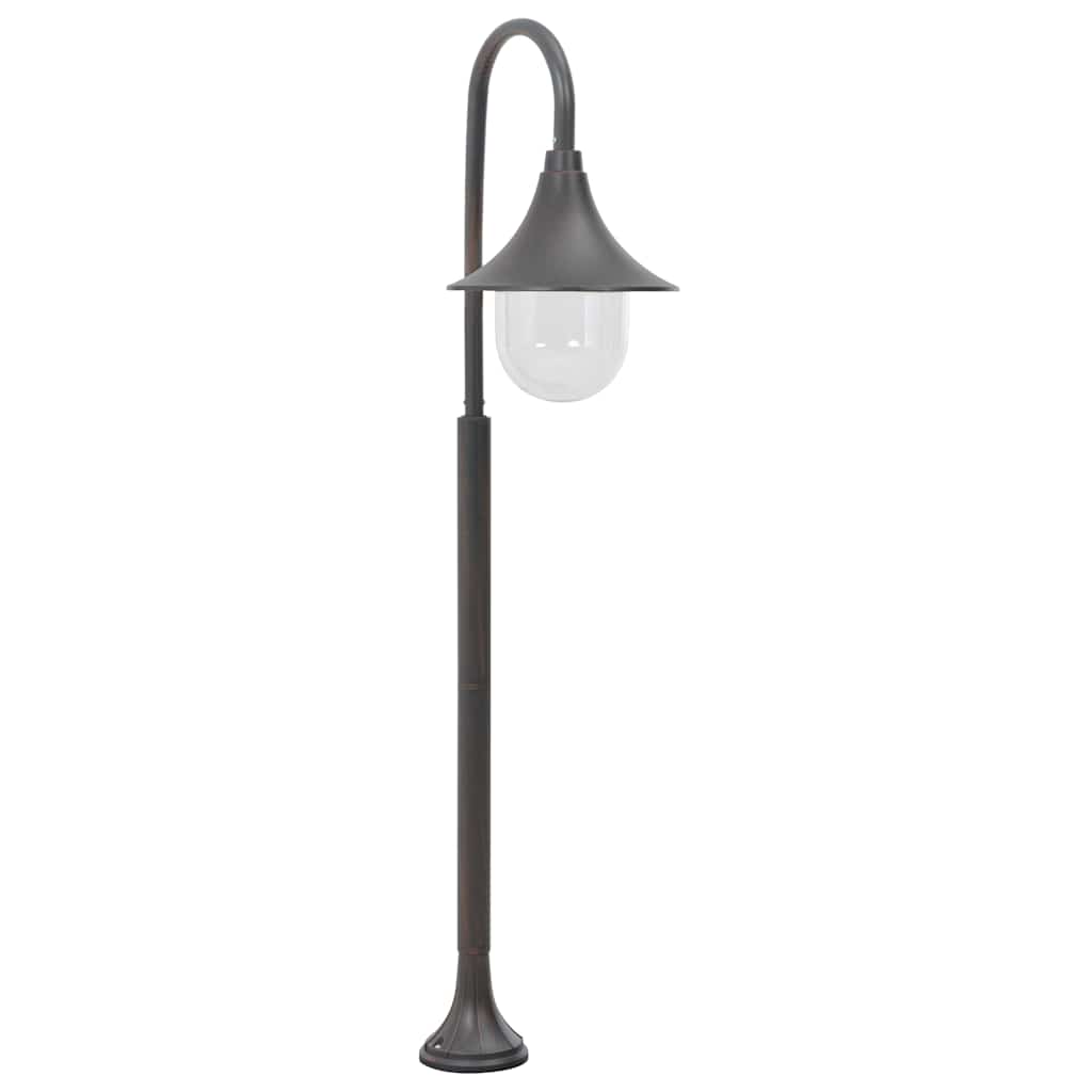 vidaXL Paalverlichting tuin E27 120 cm aluminium wit