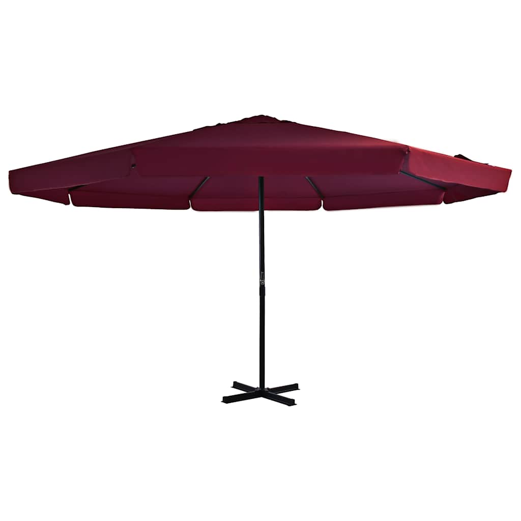 vidaXL Parasol Samos 500 cm aluminium wit