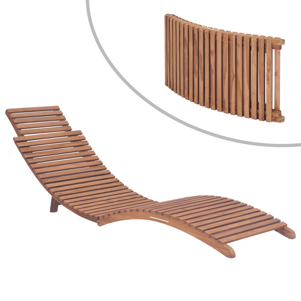 vidaXL 3-Piece Folding Lounge Set Solid Teak Wood
